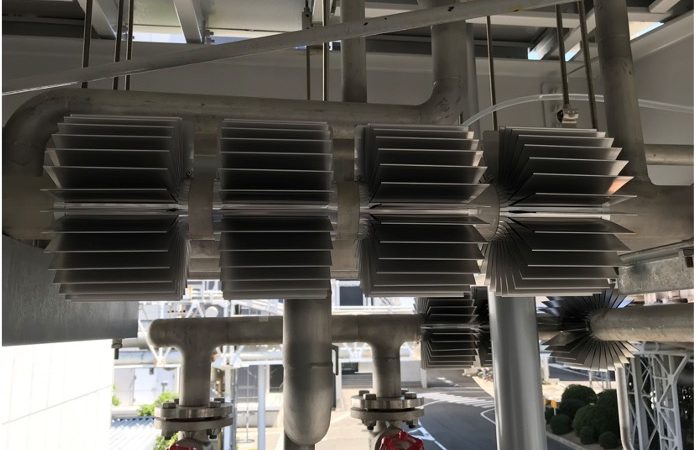 配管部分からの放熱量を向上