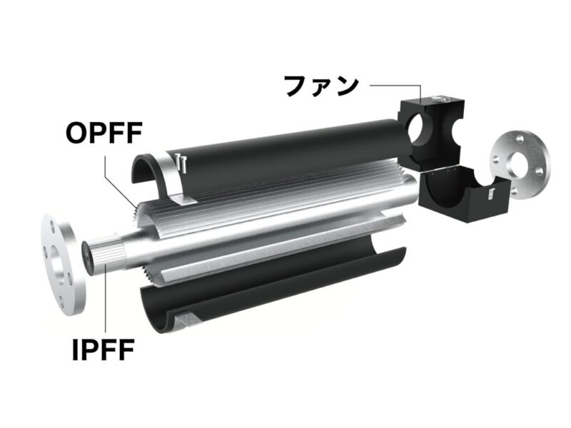更なる配管からの放熱に挑む。フィン＋強制空冷による高効率冷却