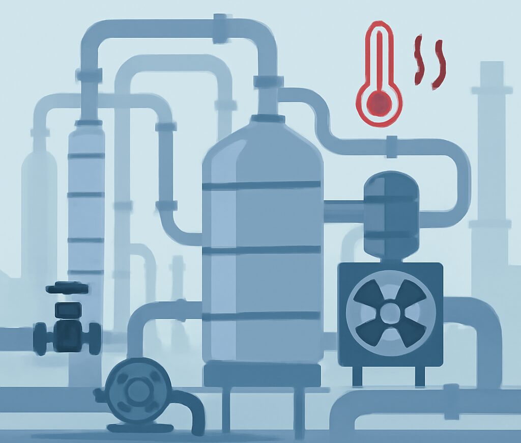既設プラントの配管冷却課題には放熱フィンが効果的。熱負荷の上昇に対し効率的に対応でき、冷却性能を改善する省エネソリューションです。