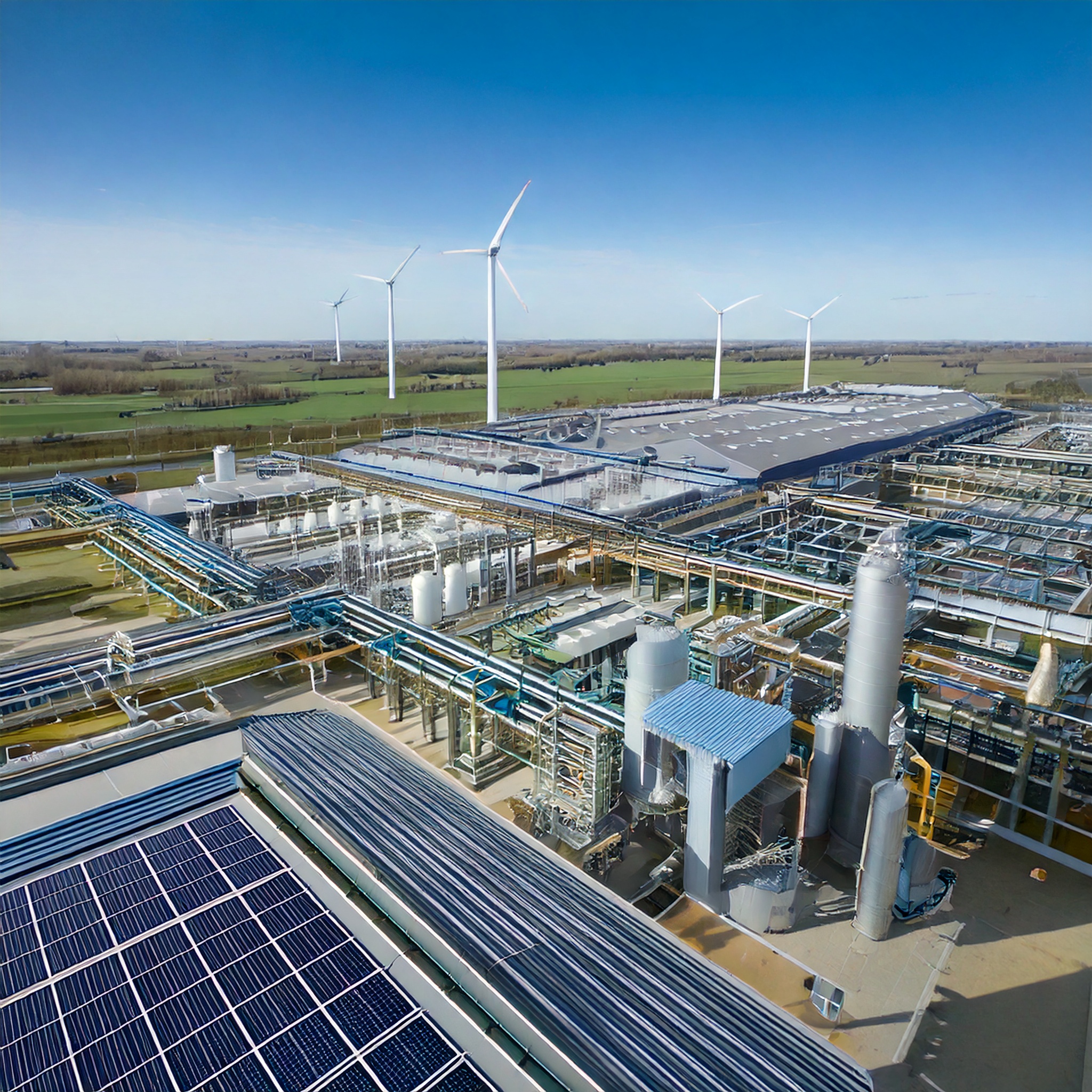 カーボンニュートラル工場の配管熱損失対策を可視化。放熱フィン最適化でエネルギー効率向上とCO₂削減、脱炭素に寄与。