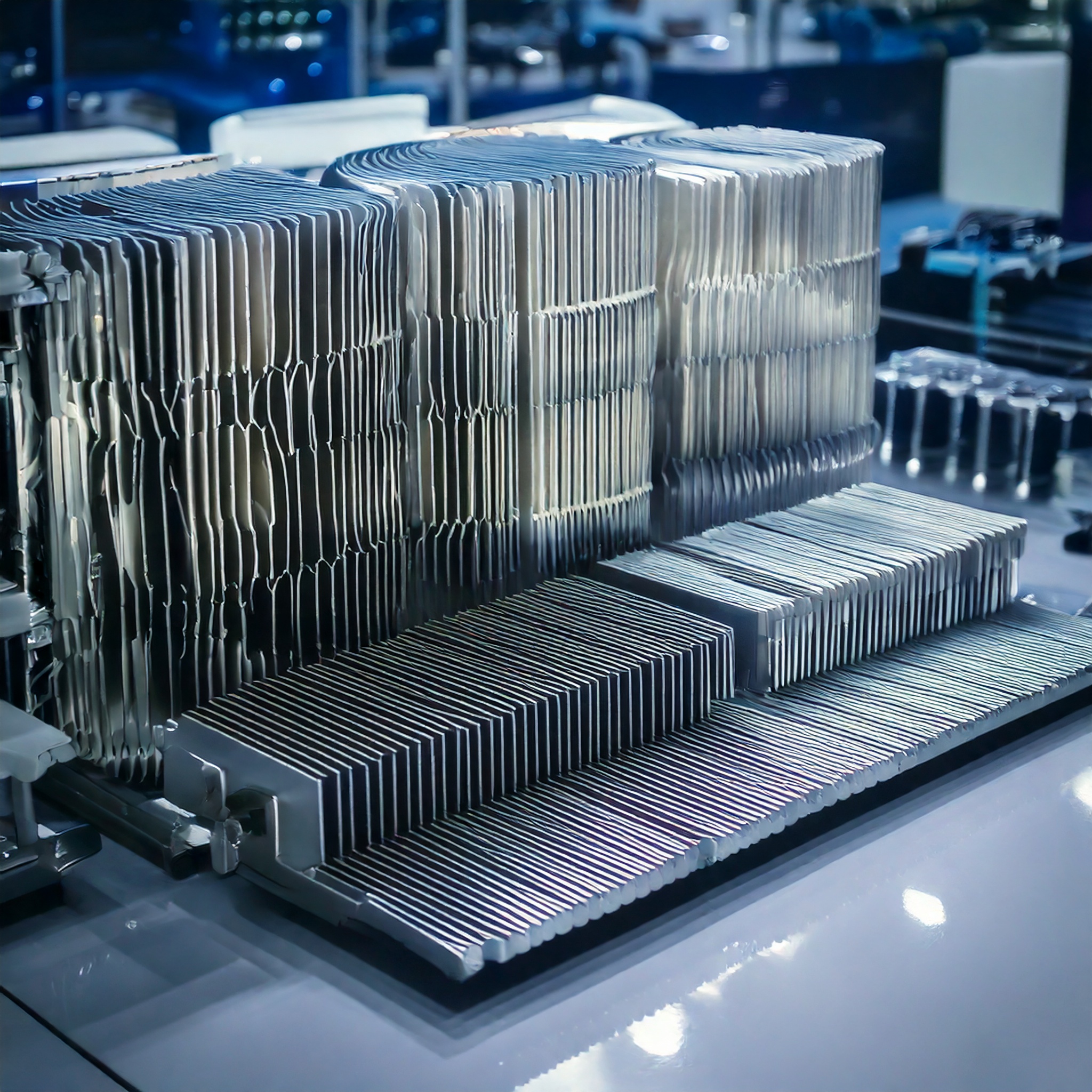 熱交換器のカスタマイズフィン形状を可視化。設計自由度と放熱性能を両立し限られたスペースで最大効率を実現。